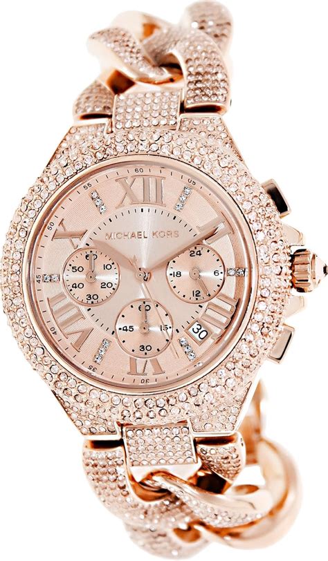 rose gold mk watch women's